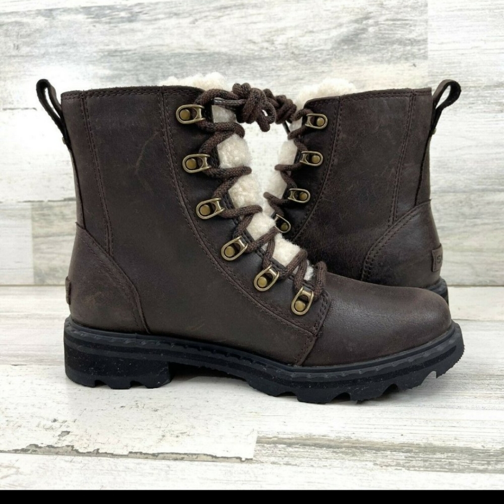 SOREL Lennox Waterproof Lace Up Boots Shearli
